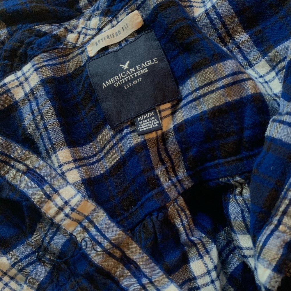 American Eagle Flannel Long Sleeve Shirt